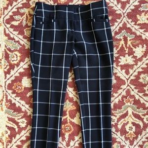 Size 2 Marissa skinny plaid pants from Loft.